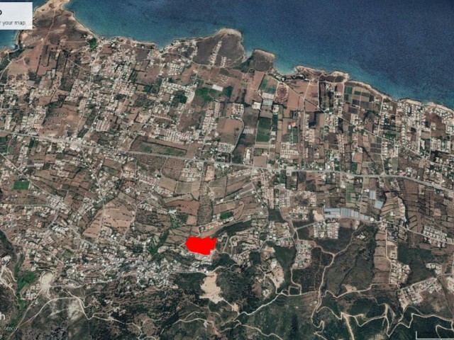 15 DECLARES OF LAND FOR SALE IN KARŞIYAKADA, SUITABLE FOR SITE CONSTRUCTION WITH MOUNTAIN AND SEA VIEWS ADEM AKIN 05338314949