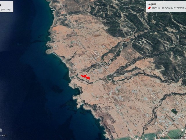 10 DECLARES OF LAND FOR SALE IN TATLISU WITH SEA VIEW ADEM AKIN 05338314949