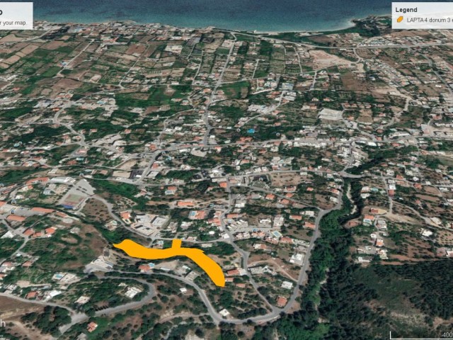 4 DECLARES OF 1800 AK LAND FOR SALE IN GIRNE ALSANCAK WITH MOUNTAIN AND SEA VIEW WITH 90% ZONING AND 33% FLOOR IN EXCHANGE ADEM AKIN 05338314949