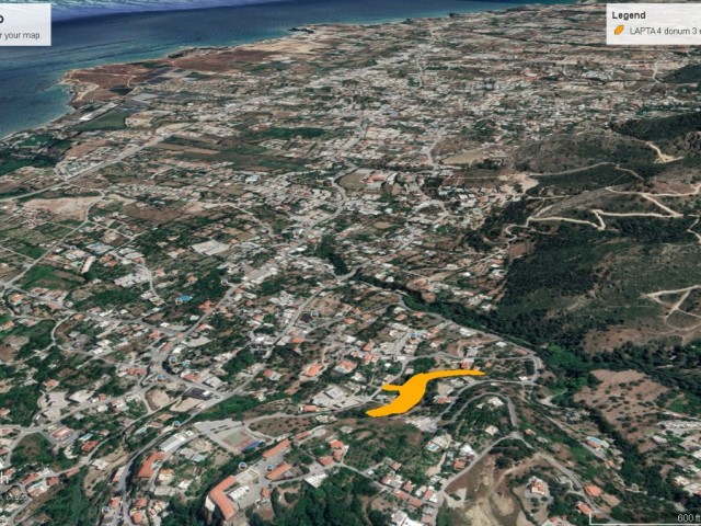 4 DECLARES OF 1800 AK LAND FOR SALE IN GIRNE ALSANCAK WITH MOUNTAIN AND SEA VIEW WITH 90% ZONING AND 33% FLOOR IN EXCHANGE ADEM AKIN 05338314949