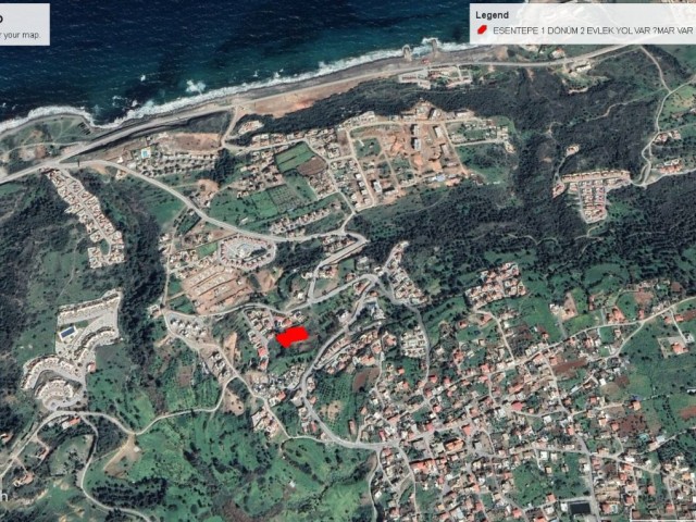 LAND IN ESENTEPE WITHIN THE VILLAGE WITH SEA VIEW FOR SALE 1 DONE 2 EVLEK GREAT LOCATION ADEM AKIN 05338314949