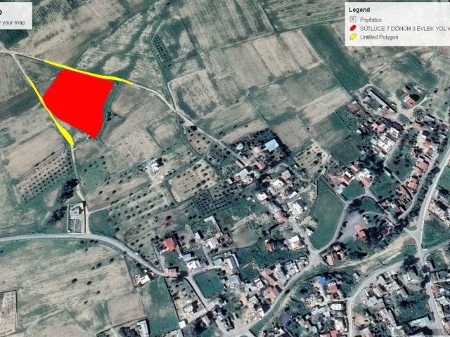 7 DECLARATIONS OF 3 EVLEK LAND FOR SALE IN SÜTLÜCE WITH OFFICIAL ROADS ON BOTH SIDES AND IN A GREAT 