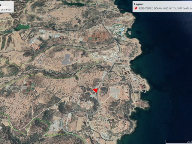 2 DECLARES OF 1800 AK LAND FOR SALE WITH COMMERCIAL CONDITIONS AND SEA VIEW, NEW TO THE MAIN ROAD IN ESENTEPE REGION ADEM AKIN 05338314949