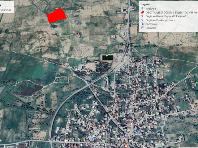 17 DECLARES OF LAND FOR SALE WITH SECTION 96 ZONING, CONTACTING ASPHALT ROAD IN GEÇITKALE ADEM AKIN 05338314949