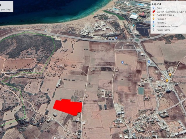 14 DECLARES OF LAND FOR SALE IN BAFRA WITH SEA AND HOTELS VIEWS ADEM AKIN 05338314949