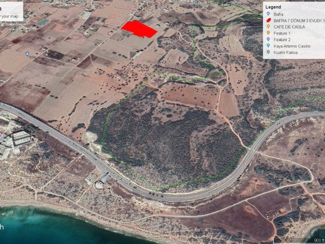 14 DECLARES OF LAND FOR SALE IN BAFRA WITH SEA AND HOTELS VIEWS ADEM AKIN 05338314949