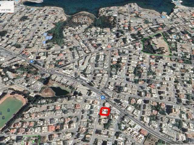 550 M2 GRUNDSTÜCK ZUM VERKAUF IM KYRENIA-ZENTRUM IN SUPERLAGE MIT 180 % ZONENTEILUNG UND MEERBLICK ADEM AKIN 05338314949