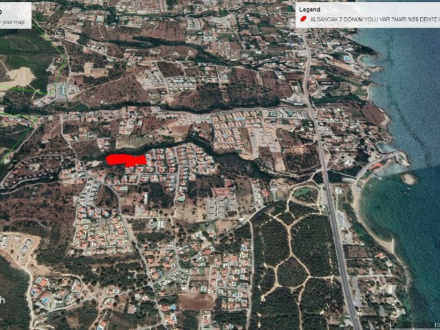 7 DECLARES OF 1 EVLEK LAND FOR SALE IN ALSANCAK WITH SEA VIEW IN A SUPER LOCATION ADEM AKIN 05338314949