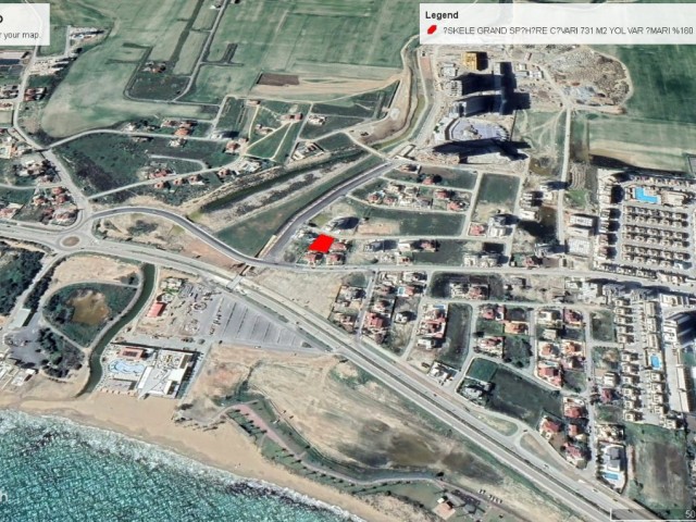 587 m2 LAND FOR SALE IN İSKELE LONG BEACH WITH 160% ZONING, 4 FLOOR PERMISSION ADEM AKIN 05338314949