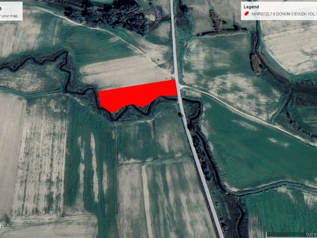 NEW FOR SALE ON THE MAIN ROAD IN NERGISLI, 6 DECLARES OF 3 DECLARATIONS OF LAND FOR SALE IN EVLEK, C