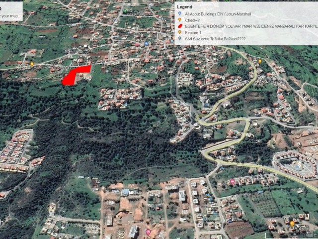 4 DECLARES OF LAND FOR SALE IN ESENTEPE WITH SEA VIEW IN EXCHANGE OF 35% FLOOR ADEM AKIN 05338314949