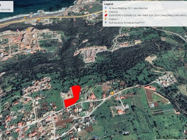 4 DECLARES OF LAND FOR SALE IN ESENTEPE WITH SEA VIEW IN EXCHANGE OF 35% FLOOR ADEM AKIN 05338314949