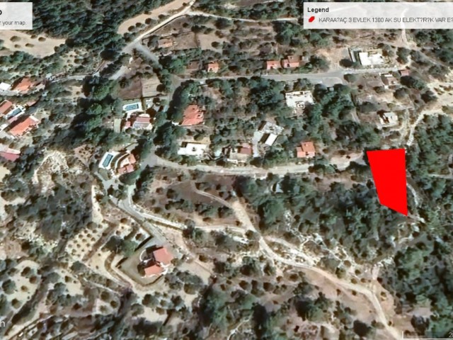 GRUNDSTÜCK ZUM VERKAUF IN KARAAĞAÇ MIT MEERBLICK 3 EVLEK 1300 AK LAND ADEM AKIN 05338314949