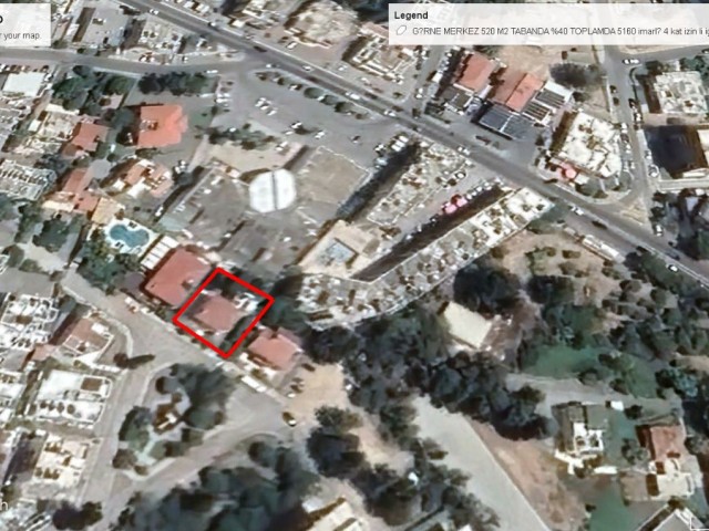 LAND FOR SALE IN GİRNE CENTER WITH 160% ZONING, 4 FLOOR PERMISSION, 520 M2 ADEM AKIN 05338314949