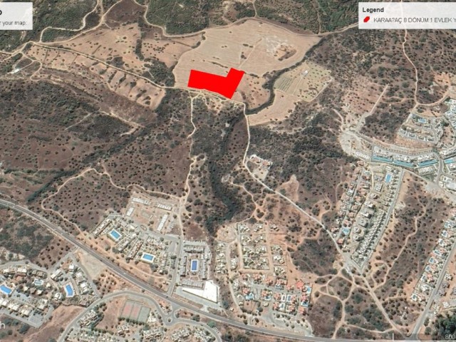 8 DECLARES OF 1 EVLEK LAND FOR SALE IN GIRNE KARAAĞAÇ WITH MOUNTAIN AND CLEAR SEA VIEW ADEM AKIN 05338314949