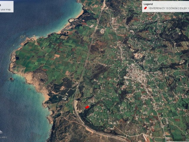 10 DONE 2 EVLEK LAND FOR SALE IN YENİERENKÖY WITH SEA VIEW ADEM AKIN 05338314949