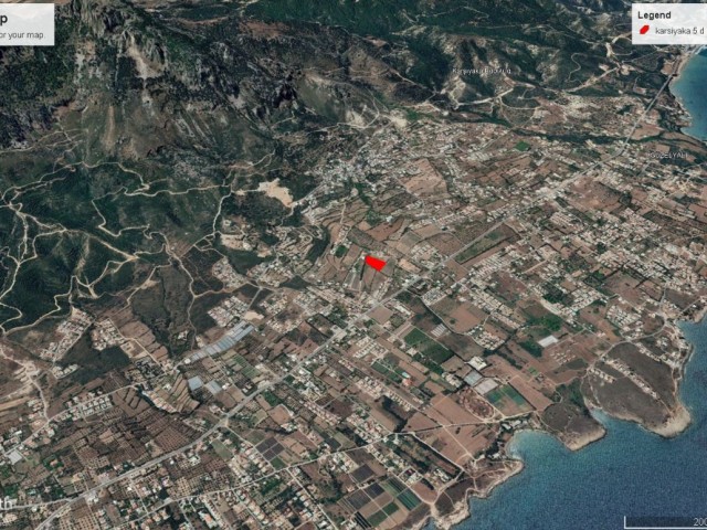 5 DECLARES OF LAND FOR SALE IN ÇATALKÖY WITH MOUNTAIN AND SEA VIEW ADEM AKIN 05338314949