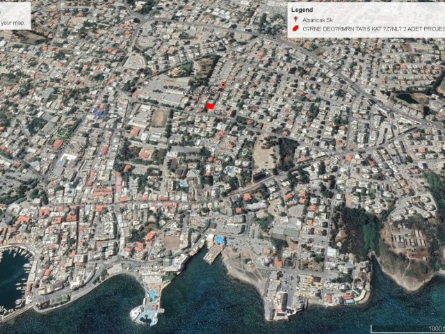 LAND FOR SALE IN KYRENIA CENTER WITH 180% ZONING, 5 FLOOR APARTMENTS WITH PERMISSION ADEM AKIN 05338314949