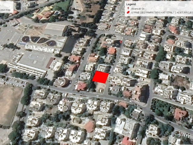 LAND FOR SALE IN KYRENIA CENTER WITH 180% ZONING, 5 FLOOR APARTMENTS WITH PERMISSION ADEM AKIN 05338314949