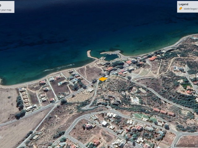 696 M2 LAND FOR SALE IN İSKELE BOGAZ WITH SEA VIEW, 50% ZONING, 450,000 GBP ADEM AKIN 05338314949