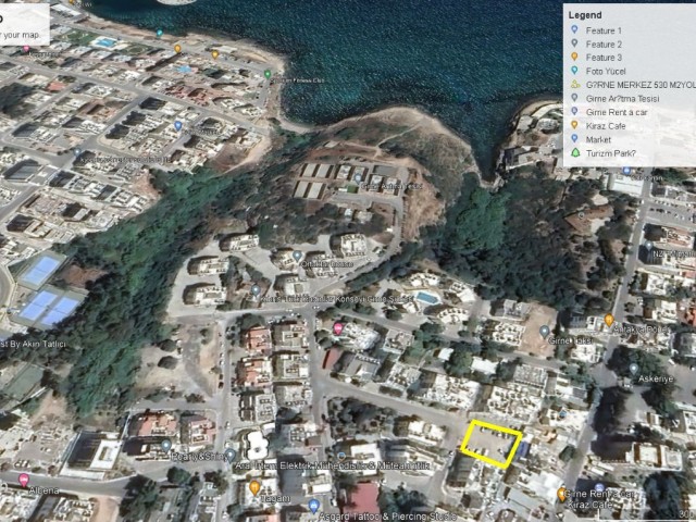 OUR LAND IN KYRENIA CENTER WITH 180% ZONING AND 5 FLOOR PERMISSIONS WITH SEA VIEW EQUIVALENT KOÇANLI TOTAL PRICE IS 600,000 GBP ADEM AKIN 05338314949