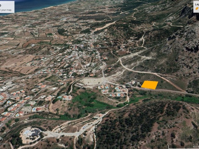 KARŞIYAKA DA DAĞ VE DENİZ MANZARALI SATILIK 1500 M2 ARAZİMİZ 230,000 GBP ADEM AKIN 05338314949