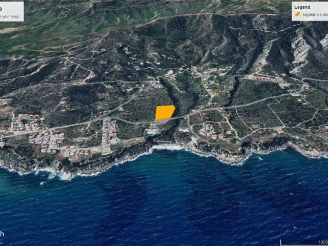 9.5 DECLARES OF LAND FOR SALE IN KAYALAR, SUPER LOCATION WITH CLEAR SEA VIEW 1,100,000 GBP TOTAL PRICE ADEM AKIN 05338314949