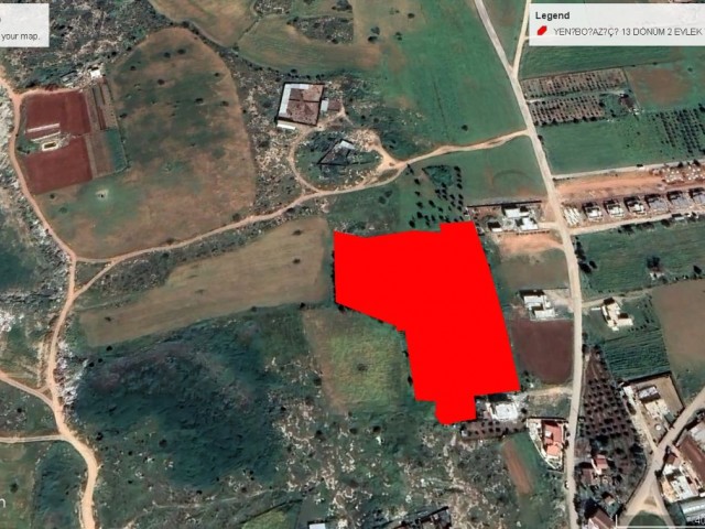 فروش 13 مورد 2 EVLEK زمین در معاوضه 30% طبقه در منطقه اعلام شده به عنوان منطقه توسعه YENİBOĞAZİÇİ AD
