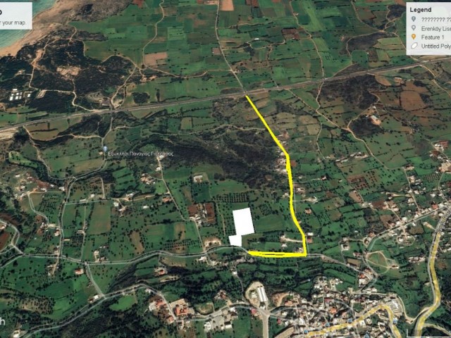 7 DECLARES OF LAND FOR SALE WITH SEA VIEW IN YENİERENKÖY WITH 35% ZONING TOTAL PRICE 560,000 GBP ADEM AKIN 05338314949