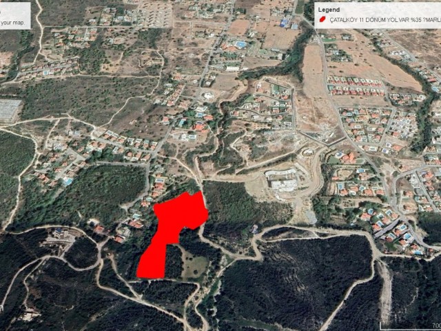 11 DECLARES OF LAND FOR SALE IN ÇATALKÖY WITH MOUNTAIN AND SEA VIEWS ADEM AKIN 05338314949