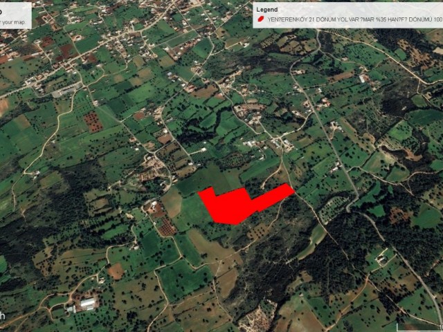 LAND FOR SALE IN YENİERENKÖY, 21 DONE WITH 35% OFFICIAL ROAD ( DECEMBER PRICE 100,000 GBP) ADEM AKIN 05338314949