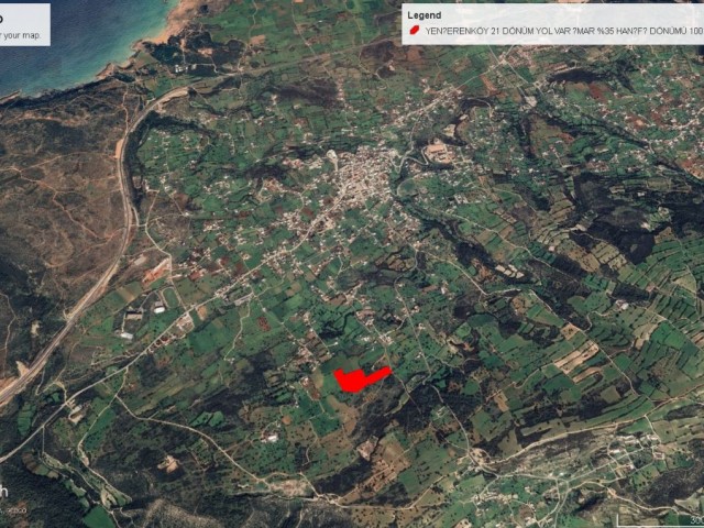 LAND FOR SALE IN YENİERENKÖY, 21 DONE WITH 35% OFFICIAL ROAD ( DECEMBER PRICE 100,000 GBP) ADEM AKIN 05338314949