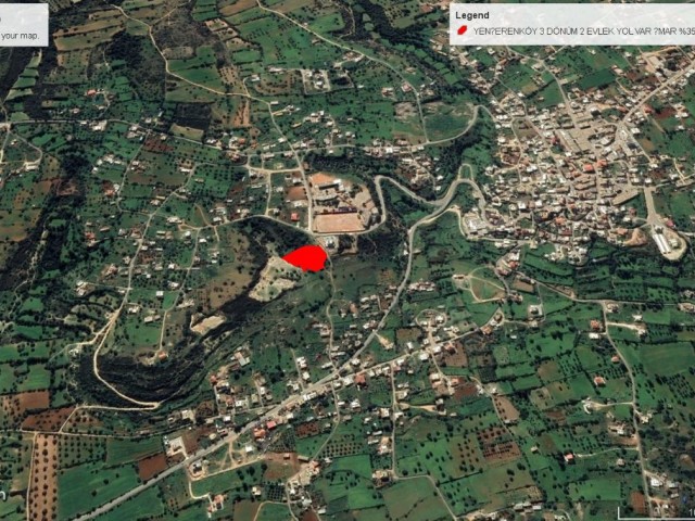 3 DOMS OF 2 EVLEK LAND FOR SALE WITH 35% ZONING IN YENİERENKÖY IN THE SEA REGION TOTAL PRICE 3750,000 GBP ADEM AKIN 05338314949