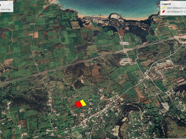 6 DECLARES OF 2 EVLEK 35% ZONED LAND FOR SALE IN YENİ ERENKÖY WITH CLEAR SEA VIEW EQUIVALENT KOÇANLI TOTAL PRICE 605000 GBP ADEM AKIN 05338314949