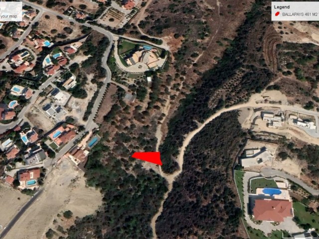 461 M2 GRUNDSTÜCK ZUM VERKAUF IN GİRNE BALLAPAİS MIT MEERBLICK, GESAMTPREIS 100.000 GBP ADEM AKIN 05338314949