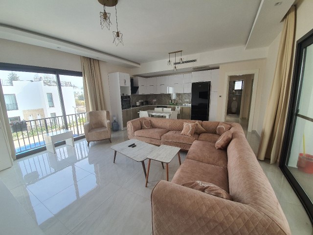 Girne Olive Grove | On the Site with a Shared Pool | Fully Furnished | 3+1 Spacious Flat with Terrace ** 