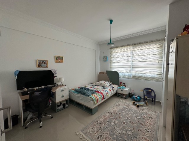 Kyrenia Center; Spacious 3-Bedroom Apartment with White Furnishings