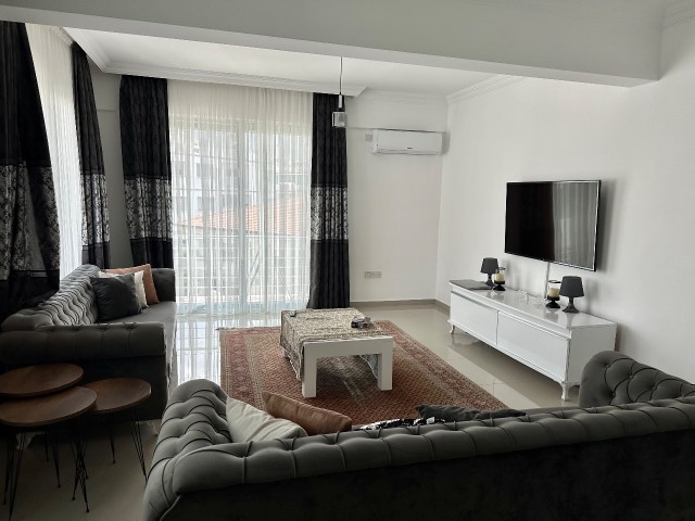 Kyrenia Center; Spacious 3-Bedroom Apartment with White Furnishings