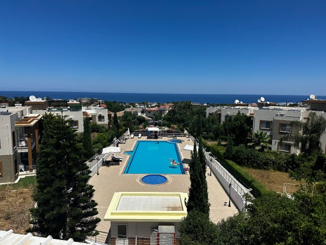 Kyrenia Alsancak; Fully Furnished, Pool Front Apartment in a Complex with Shared Pool