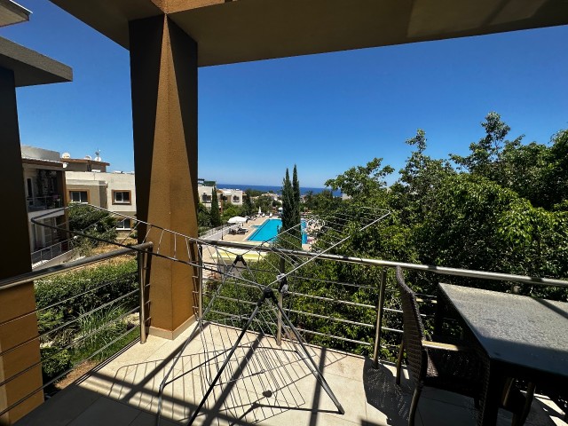 Kyrenia Alsancak; Fully Furnished, Pool Front Apartment in a Complex with Shared Pool