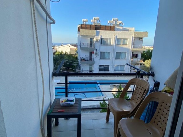 Kyrenia Alsancak; 2+1 Flat in a Site with Shared Pool, Near Atakara Market