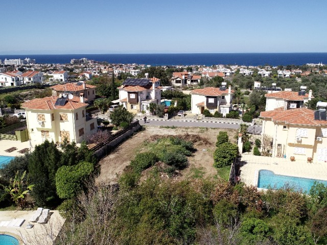 Kyrenia Yesiltepe; Grundstück für Villa mit Blick auf die Berge und das Meer