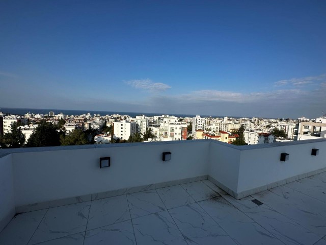 Kyrenia Center; Around Nusmar Market; Penthouse with Unlockable Mountain Sea View