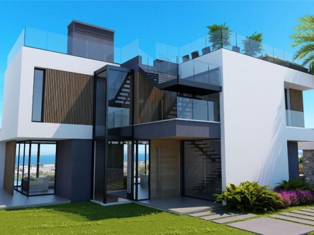 Kyrenia Bellapais; Ultra Lux Villa with Magnificent Mountain Sea View, Delivery in August 2024, Elevator