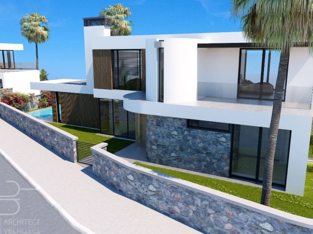 Kyrenia Bellapais; Ultra Lux Villa with Magnificent Mountain Sea View, Delivery in August 2024, Elevator