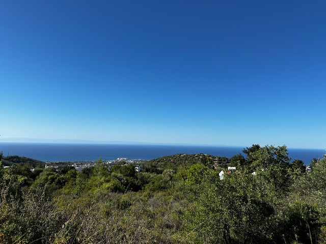 Kyrenia Karmi; Herrliche Aussicht, TÜRKISCHES KOÇANLJ, Grundstück für Villa