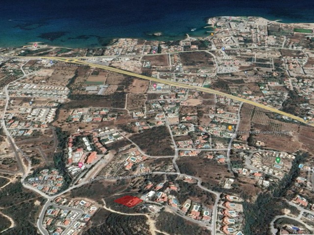Kyrenia Edremit; Land for Villa with Magnificent Mountain Sea View
