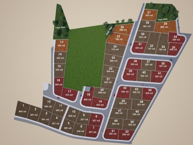 Plots in high position in developing area in Turkeli. ** 