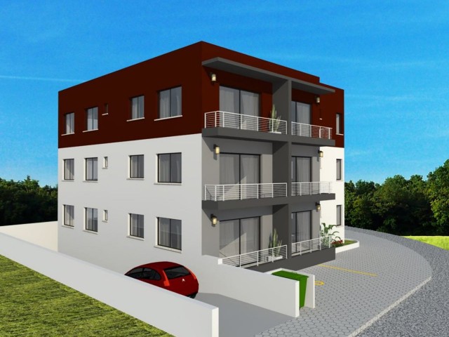 2+1 Luxusapartments mit türkischen Titeln im Zentrum von Göçmenköy.