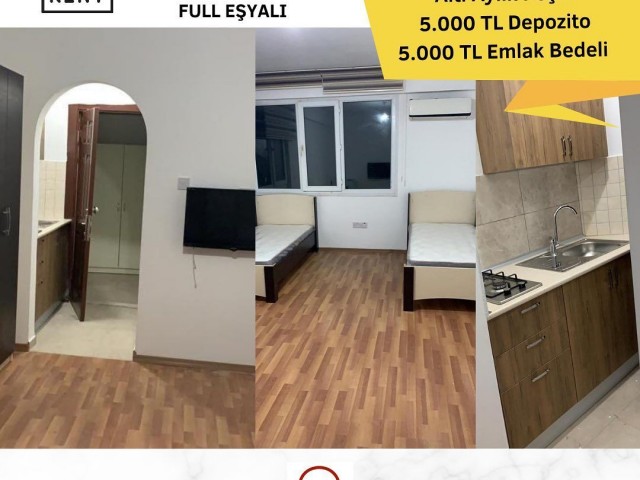 ‼️ ERSCHWINGLICHE 1 + 0 STUDIO-WOHNUNG ZUR MIETE IN GÖNYELI ‼️